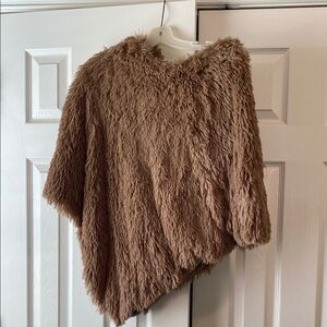 Cozy Brown Boutique Faux Fur Poncho